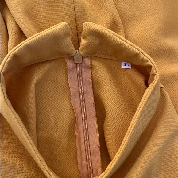 Elegant Yellow Floral Tunic Dress - Picture 11 of 11